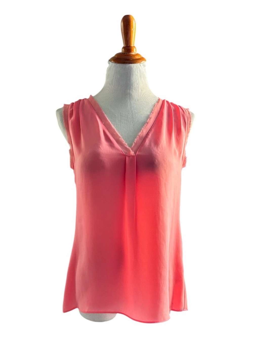 Banana Republic Coral Pink V-Neck Sleeveless Camisole